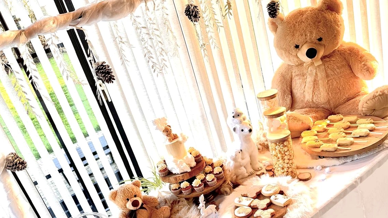 Décoration pastel et sweet table baby shower